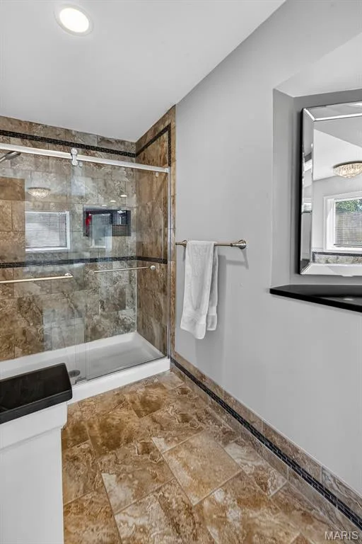 Separate shower in primary bathroom — 6 Potomac Court, St Charles, MO 63303