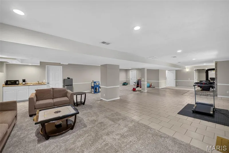 Ample space for opportunities in finished basement — 6 Potomac Court, St Charles, MO 63303