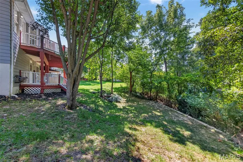 Sloped backyard — 6 Potomac Court, St Charles, MO 63303