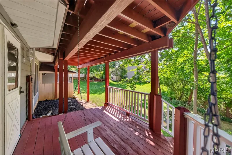Lower level deck with swing — 6 Potomac Court, St Charles, MO 63303