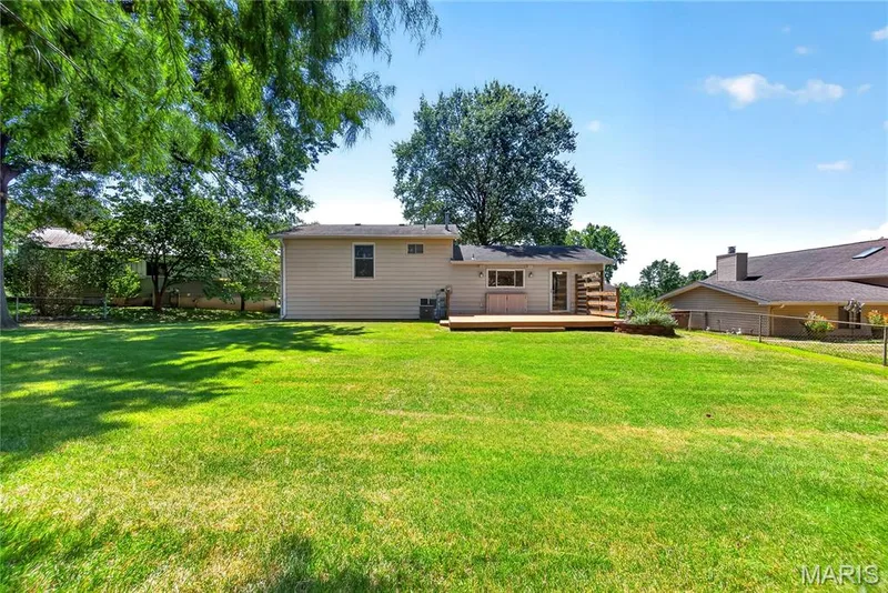 Rear Elevation with Deck — 16 Mill Race Drive, St Peters, MO 63376
