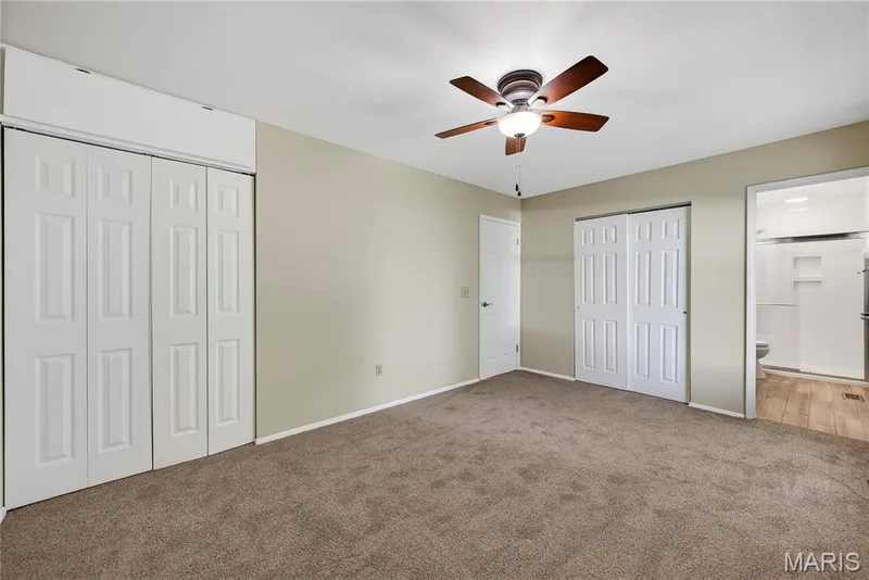 Primary Bedroom Suite with Dual Closets — 16 Mill Race Drive, St Peters, MO 63376