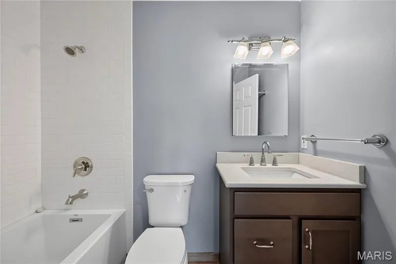 Secondary Bathroom with added Depth Tub and Shower — 16 Mill Race Drive, St Peters, MO 63376
