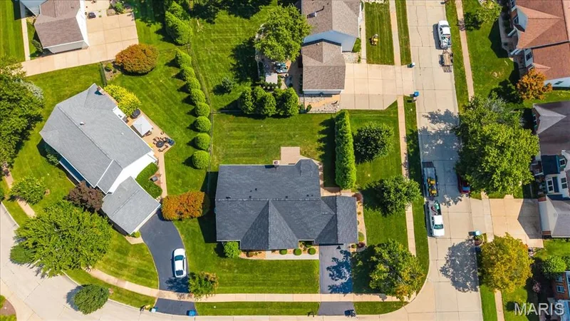 Aerial view from above. — 1346 Cherry Glen Court, Chesterfield, MO 63017
