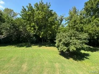 Expansive green lawn with mature trees and natural landscaping — 3641 Wind Chime Lane, St Charles, MO 63301