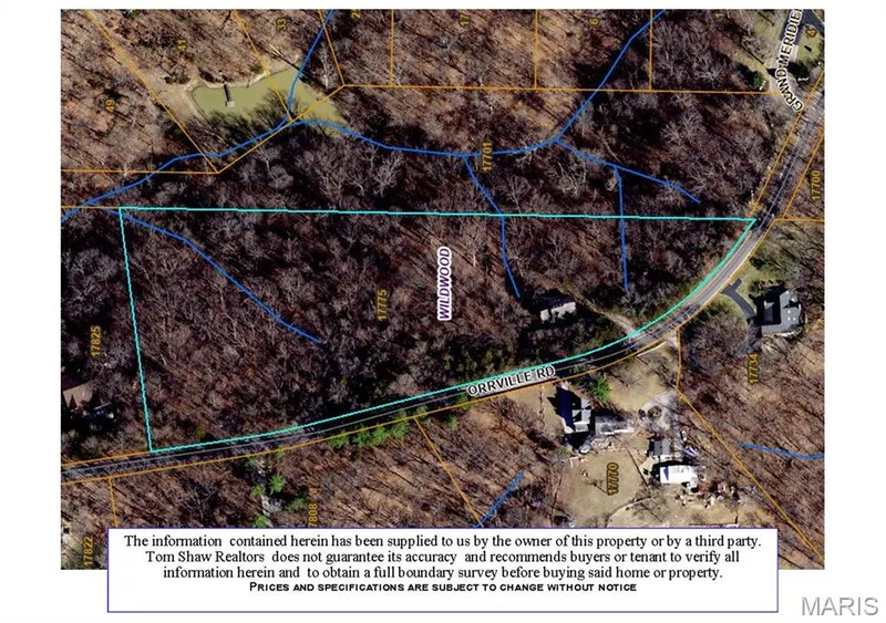 Aerial — 17775 Orrville Road, Wildwood, MO 63005