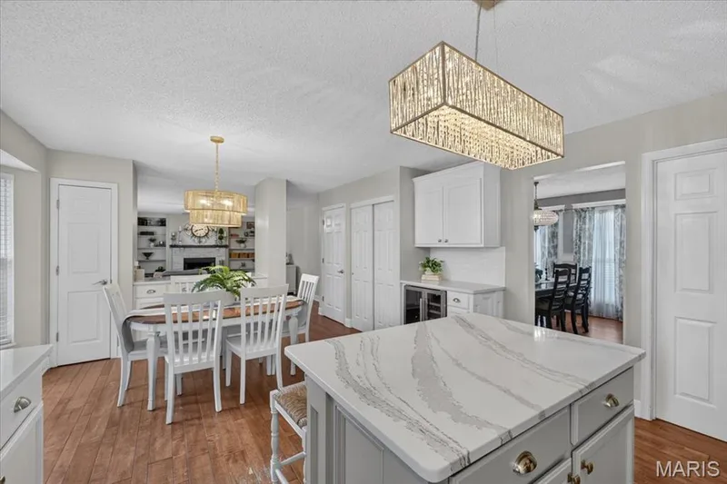 Island with quartz counters! — 7159 Heartland Drive, Dardenne Prairie, MO 63368