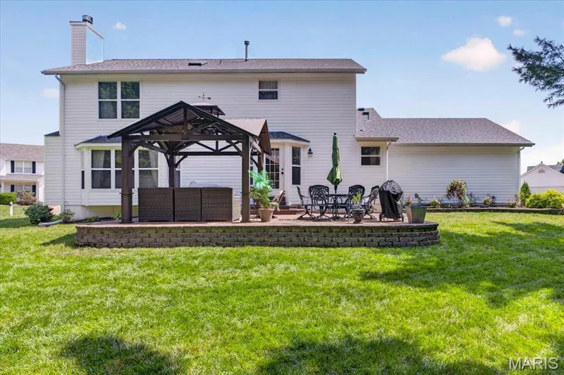Rear view of the home — 7159 Heartland Drive, Dardenne Prairie, MO 63368
