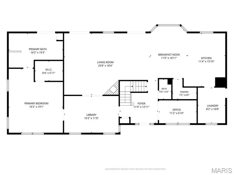 Floor Plan for the Main Level — 2 Patrick Lane, Defiance, MO 63341
