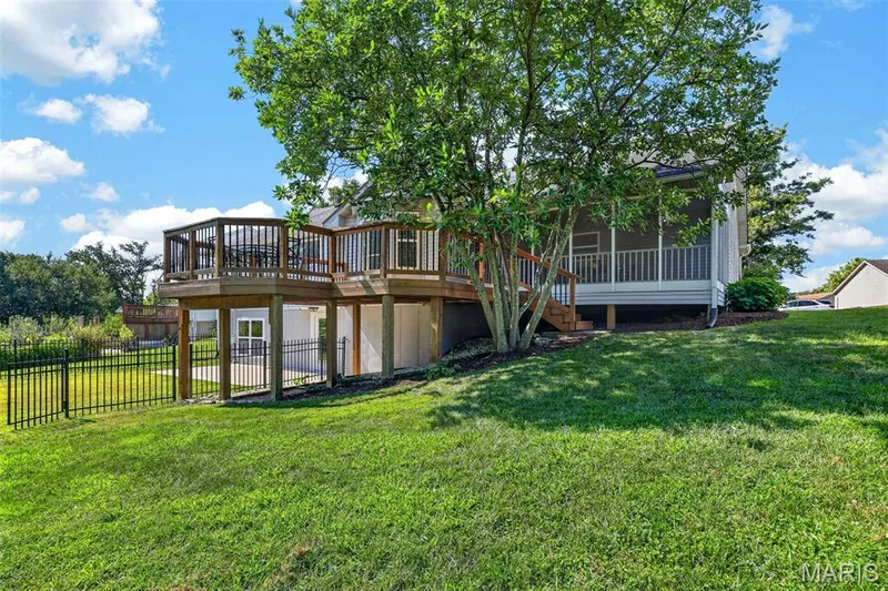 View of the deck and screen porch — 7235 Picasso Drive, Dardenne Prairie, MO 63368