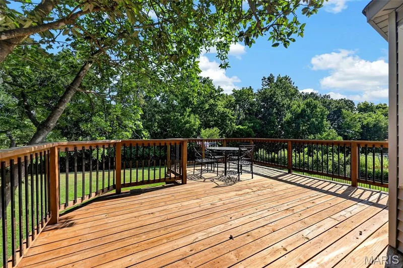 Deck overlooking the yard — 7235 Picasso Drive, Dardenne Prairie, MO 63368