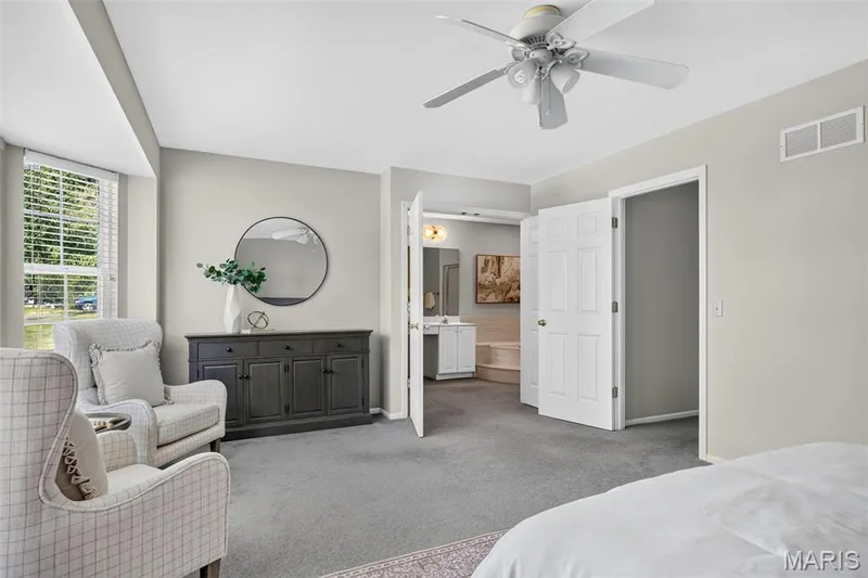 Primary bedroom cozy seating area — 7235 Picasso Drive, Dardenne Prairie, MO 63368