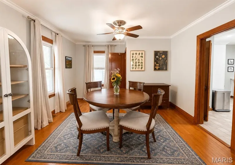 Dining area looking into kitchen — 1029 Jackson Street, St Charles, MO 63301