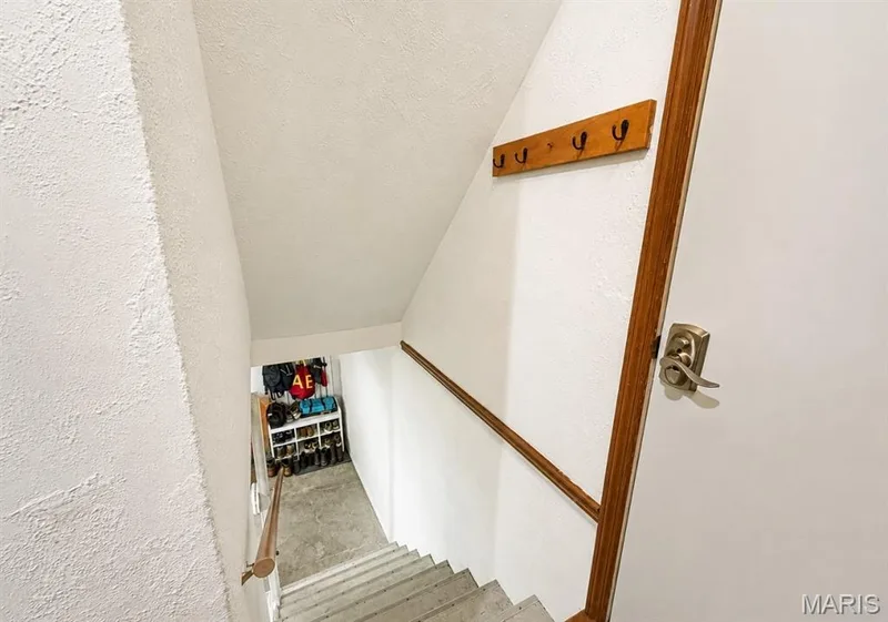 view looking down to basement — 1029 Jackson Street, St Charles, MO 63301