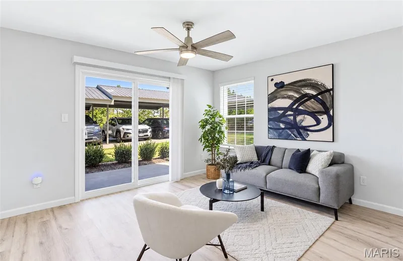 Virtually staged living room. Light and bright! — 4101 Spring Creek Lane, O'Fallon, MO 63368