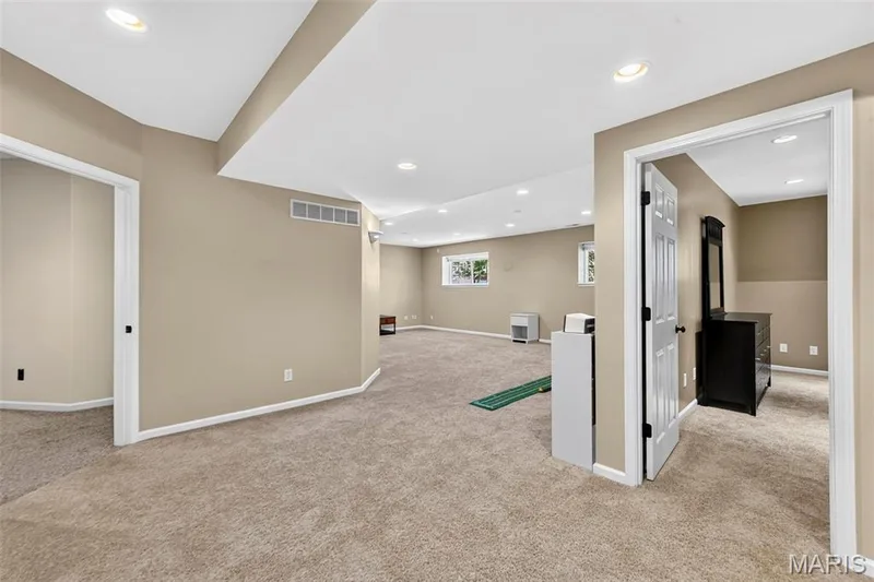 Lots of finish in the Look-out Lower Level — 18 Eagle Bluff Lane, St Charles, MO 63303