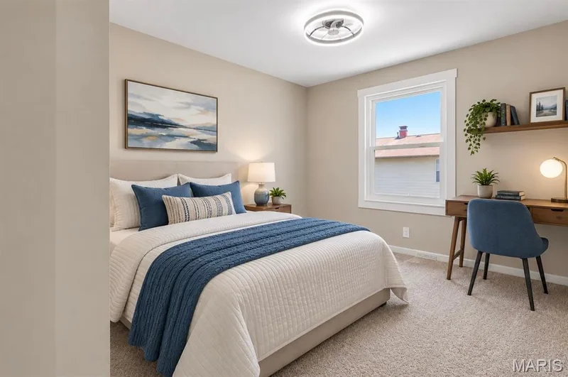 Bedroom 2 virtually staged — 39 Park Charles Boulevard S #D, St Peters, MO 63376