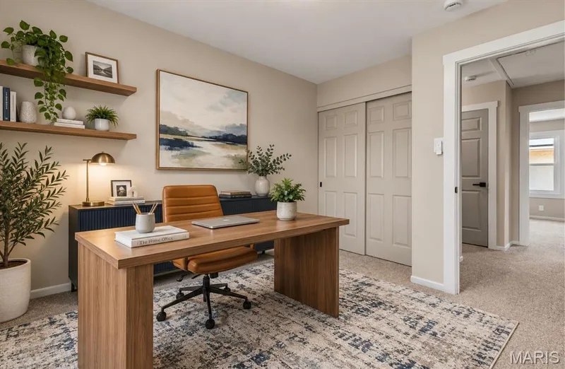 Bedroom 3 view 3 staged — 39 Park Charles Boulevard S #D, St Peters, MO 63376