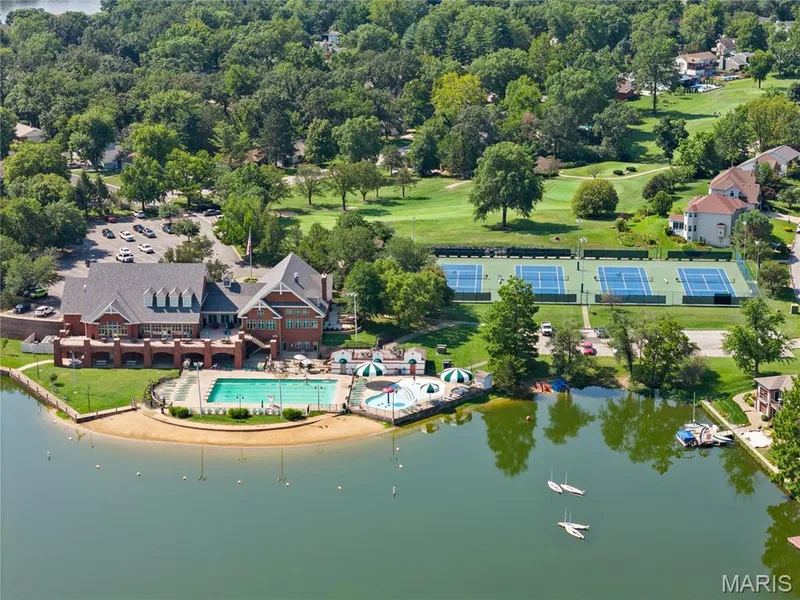 Club House with beach and tennis courts — 72 Champagne Drive, Lake St. Louis, MO 63367