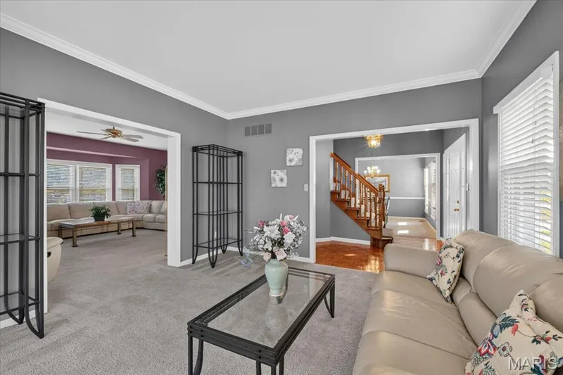Open to front foyer and Family room — 3445 Riverchase Parkway, St Charles, MO 63301