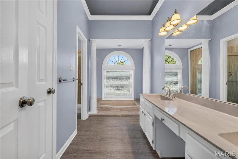 Linen closet conveniently located in the primary bathroom — 3445 Riverchase Parkway, St Charles, MO 63301