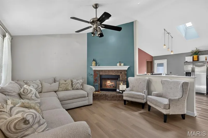 Cozy fireplace — 314 Evening Star Court, Wentzville, MO 63385