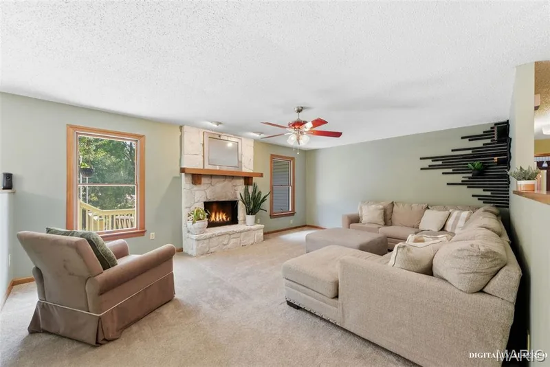 Great Room with Fireplace — 8 Ardwick Drive, St Peters, MO 63376