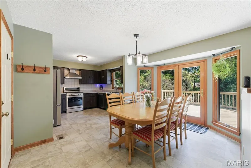 Dining Area with entry to deck — 8 Ardwick Drive, St Peters, MO 63376