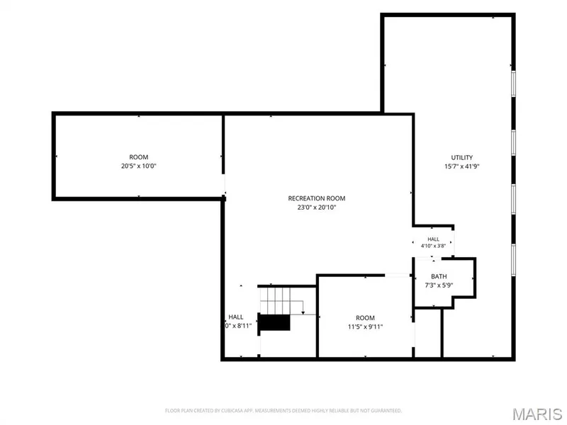 Lower Level Floor Plan — 8 Ardwick Drive, St Peters, MO 63376