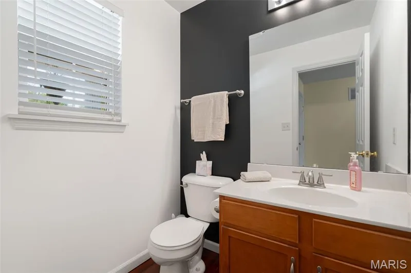 Main floor powder room. — 166 Brushy Brook Drive, O'Fallon, MO 63366