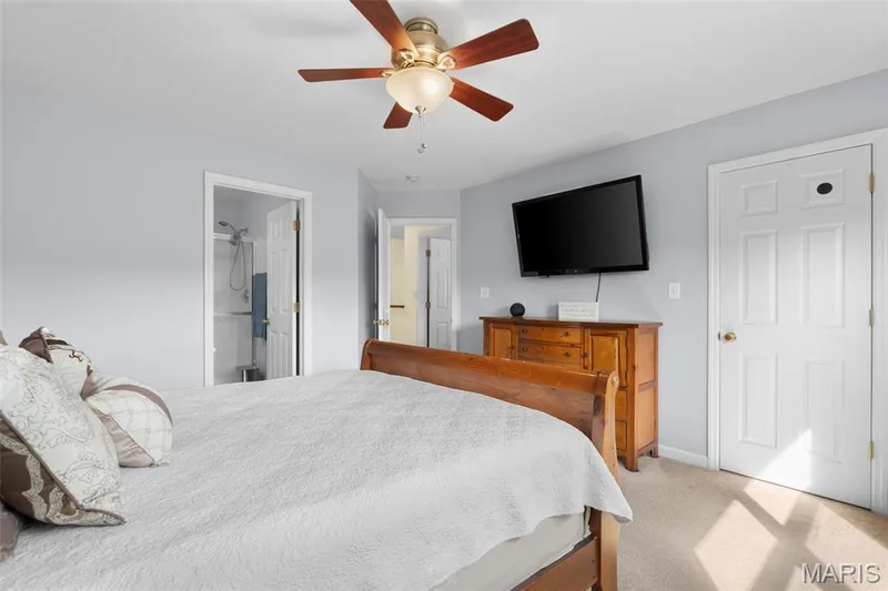 Private bath and walk- in closet — 166 Brushy Brook Drive, O'Fallon, MO 63366