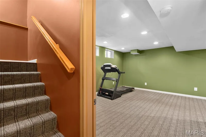 Lower level recreation/ exercise room — 166 Brushy Brook Drive, O'Fallon, MO 63366