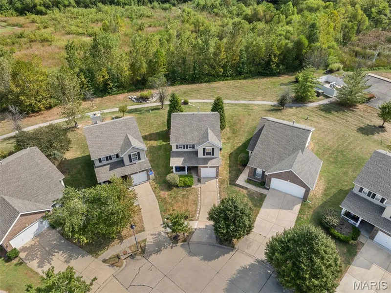 Natural wooded view from your back yard — 166 Brushy Brook Drive, O'Fallon, MO 63366