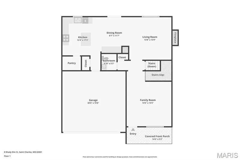 Floor plan — 8 Shady Elm Court, St Charles, MO 63301