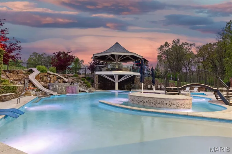 Pool has a zero entry — 7 Hillside Court, Wentzville, MO 63385