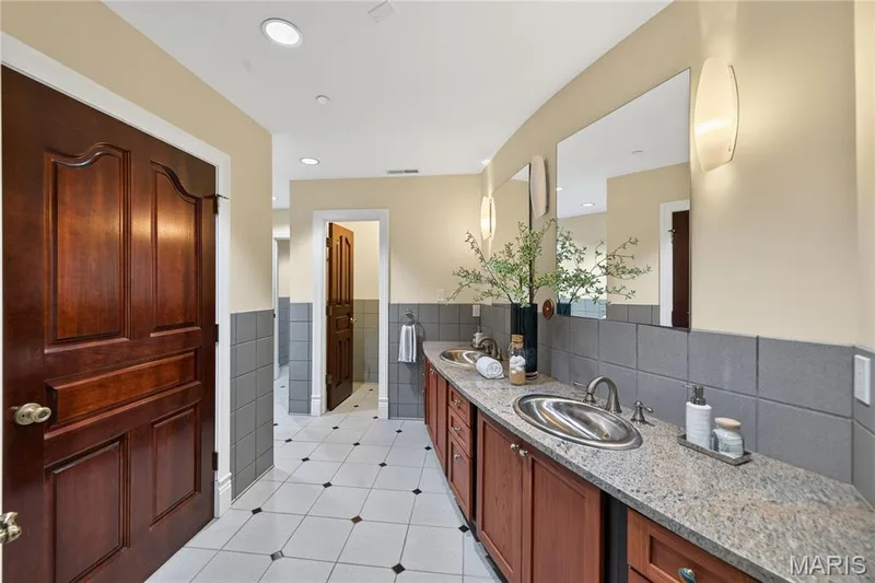 LL Pool Bathroom with his and her changing areas — 7 Hillside Court, Wentzville, MO 63385