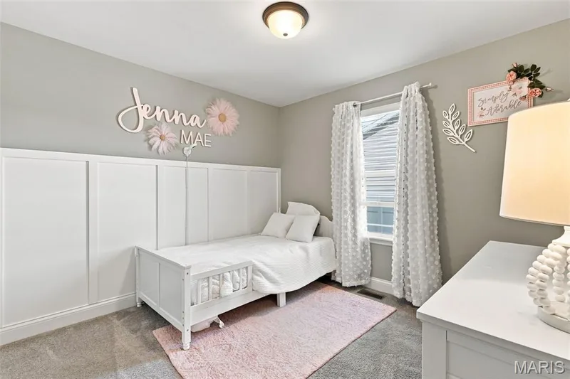 2nd Bedroom accent wall and neutral decor — 130 Pomodora Circle, Wentzville, MO 63385