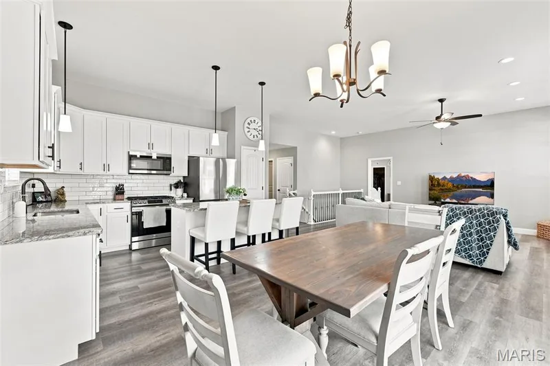 Dining / Eating area open to great room and kitchen — 130 Pomodora Circle, Wentzville, MO 63385