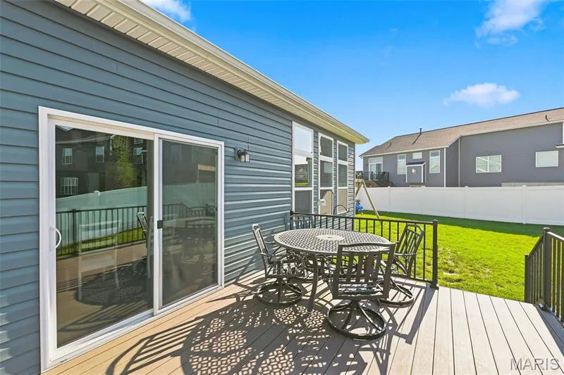 Spacious deck for BBQ's with family & friends or watch kids or fur babies play — 130 Pomodora Circle, Wentzville, MO 63385