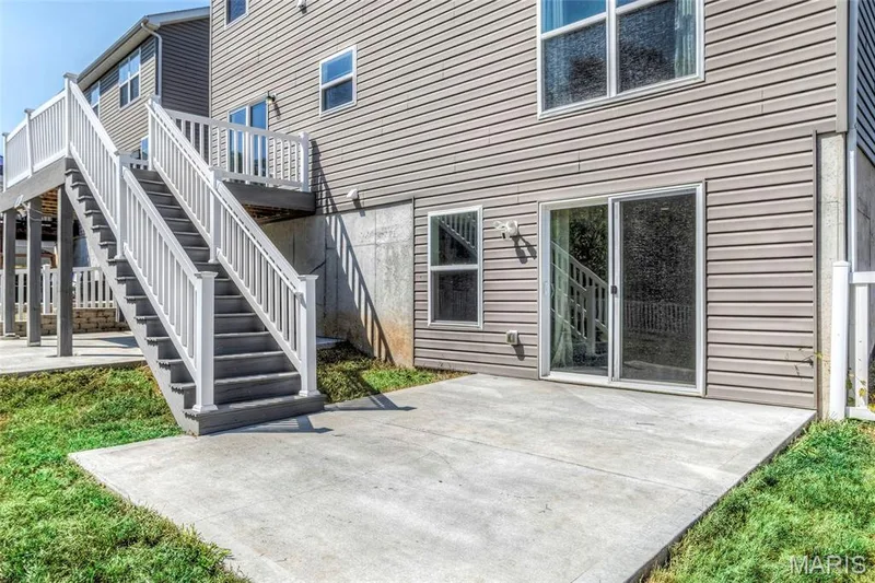 Generous sized patio — 456 Dusty Brook Drive, O'Fallon, MO 63366