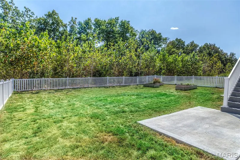 Fully fenced backyard backing to TREES! — 456 Dusty Brook Drive, O'Fallon, MO 63366
