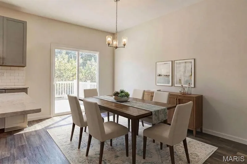 Virtually staged breakfast room — 456 Dusty Brook Drive, O'Fallon, MO 63366
