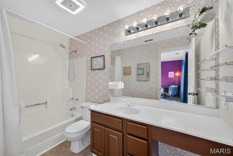Primary Bathroom with Large Vanity and Knee Space — 74 Sugar Glen Court #6, St Peters, MO 63376