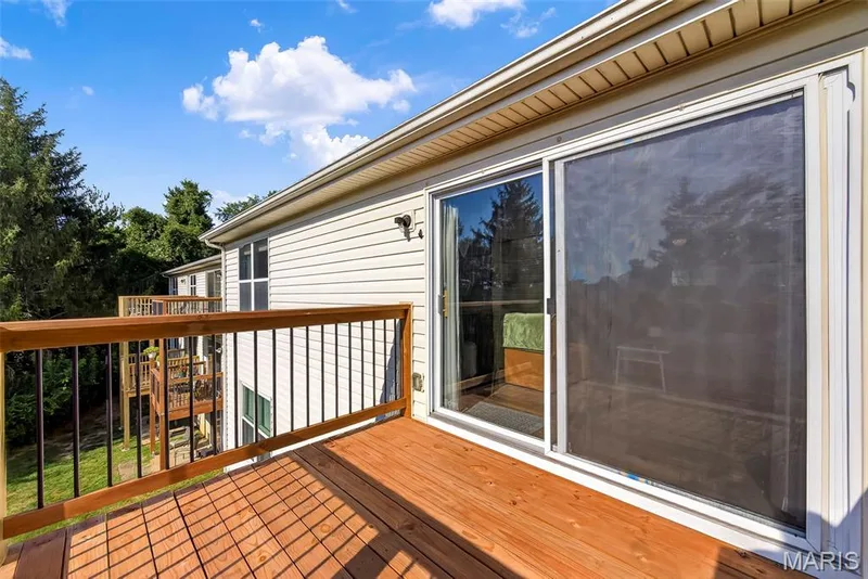 Large Sliding Door to a New Deck — 74 Sugar Glen Court #6, St Peters, MO 63376