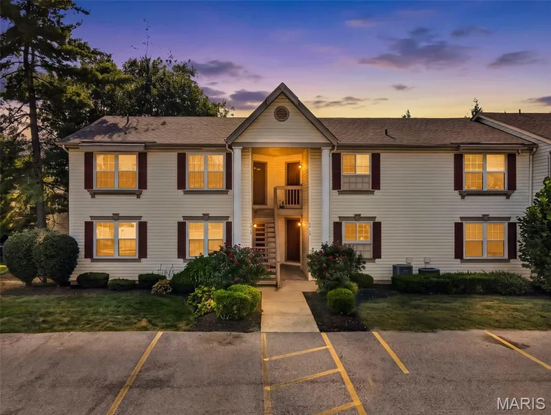 Front Elevation at Dusk — 74 Sugar Glen Court #6, St Peters, MO 63376