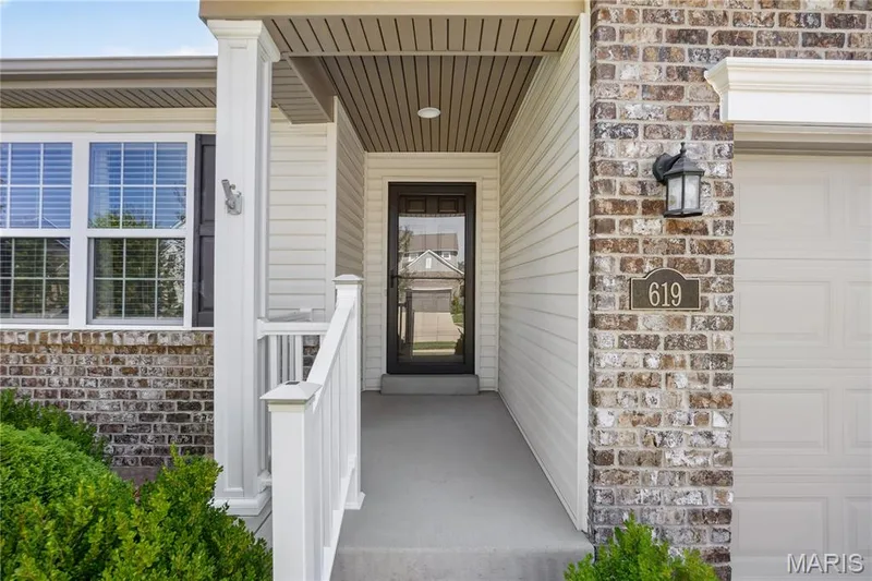 Welcoming front door — 619 Wilmer Meadow Drive, Wentzville, MO 63385
