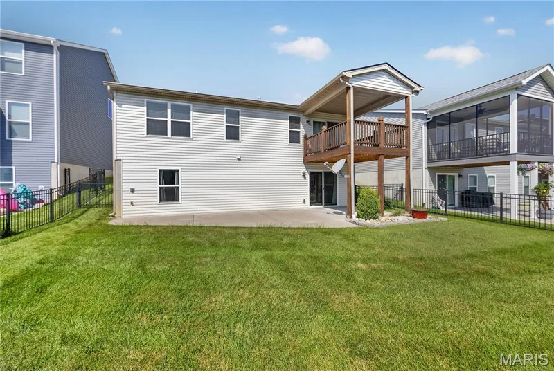view of the back of the home — 619 Wilmer Meadow Drive, Wentzville, MO 63385