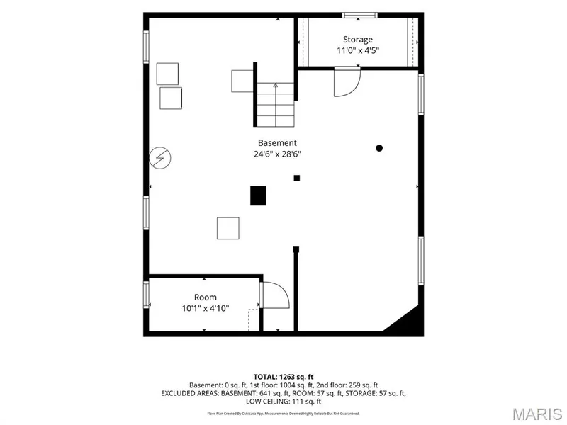 Basement - Floorplan — 201 Perry Street, St Charles, MO 63301