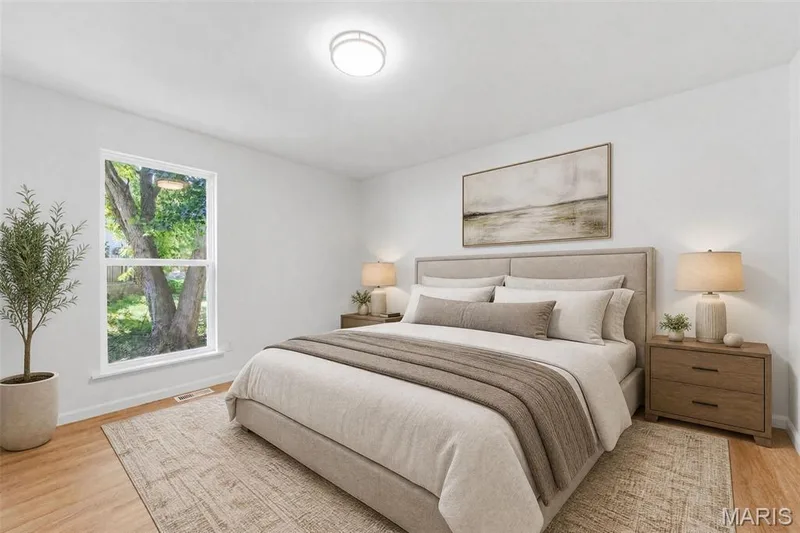 Virtual staging in main bedroom — 18 Craigwood Drive, St Peters, MO 63376