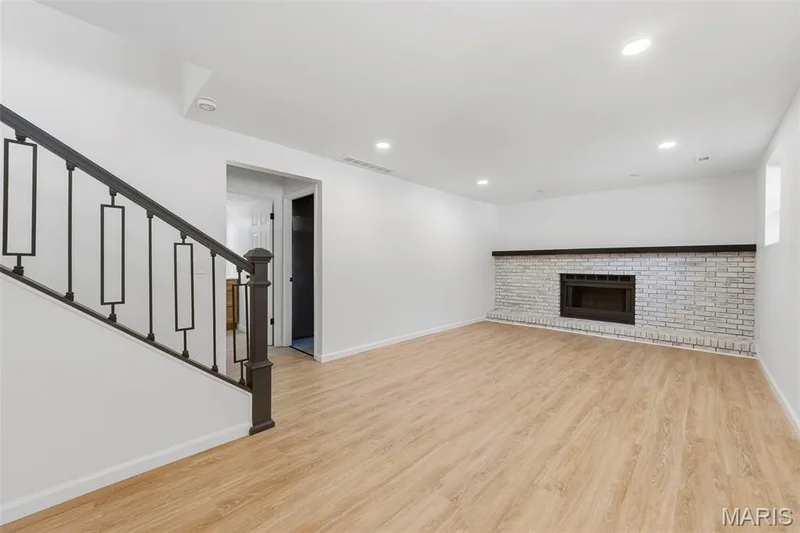 Decorative fireplace only; not currently operation. — 18 Craigwood Drive, St Peters, MO 63376